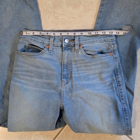 Light-Blue Levi Jeans (Heritage High Rise Straight) - Picture 5 of 6